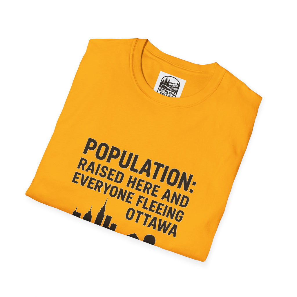 CARLETON PLACE POPULATION COMES FROM OTTAWA UNISEX T-SHIRT