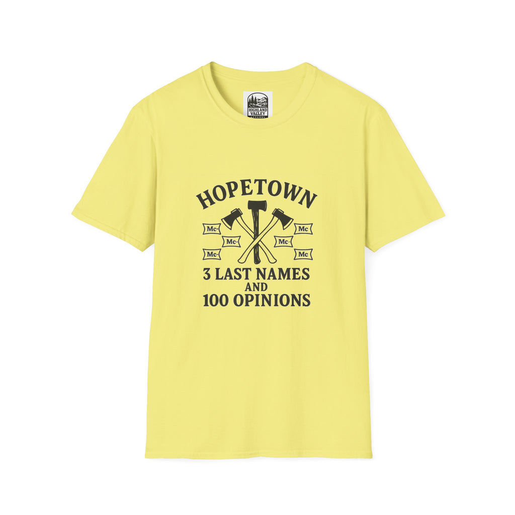 NAMES OF HOPETOWN UNISEX T-SHIRT