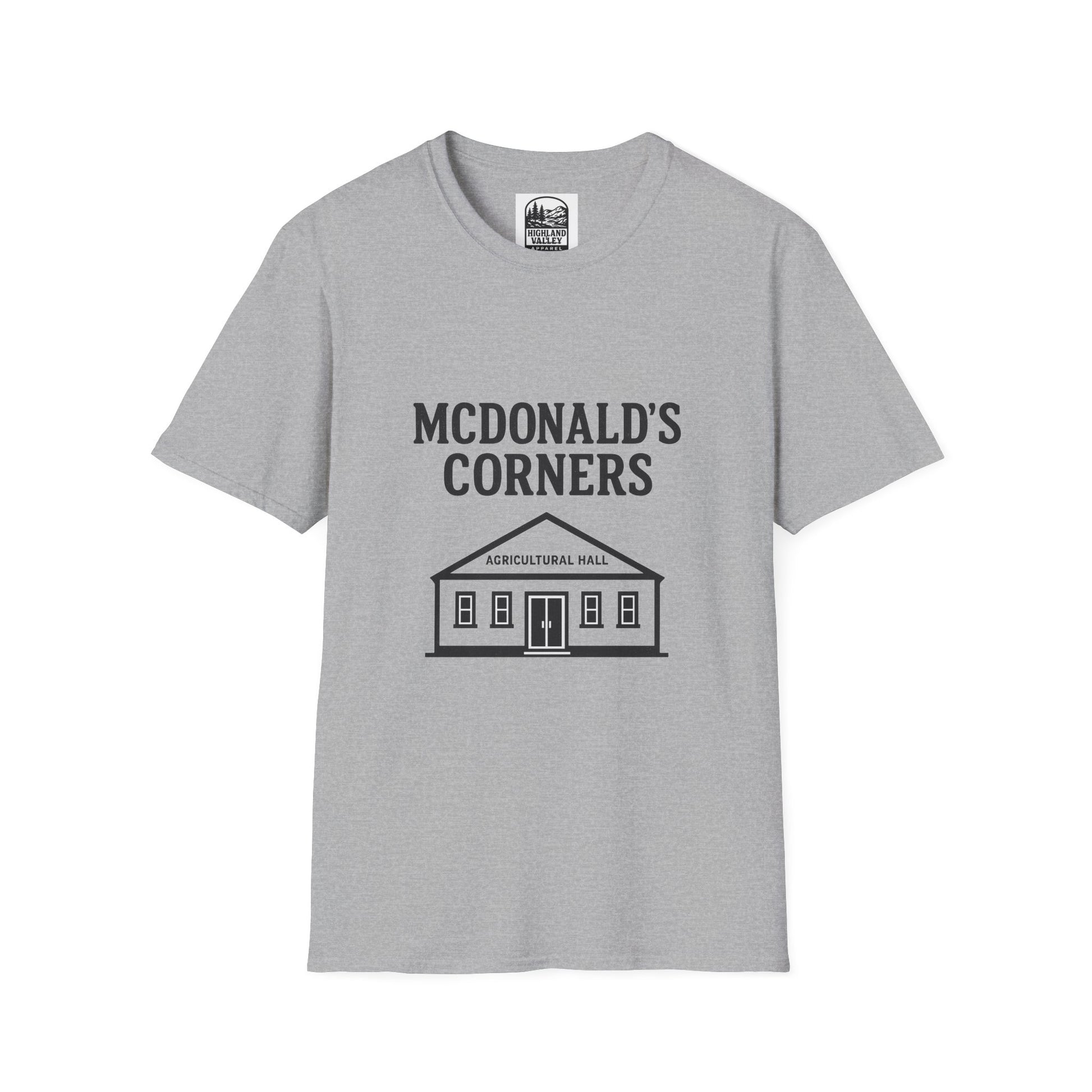 MCDONALD'S CORNERS AG HALL UNISEX T-SHIRT