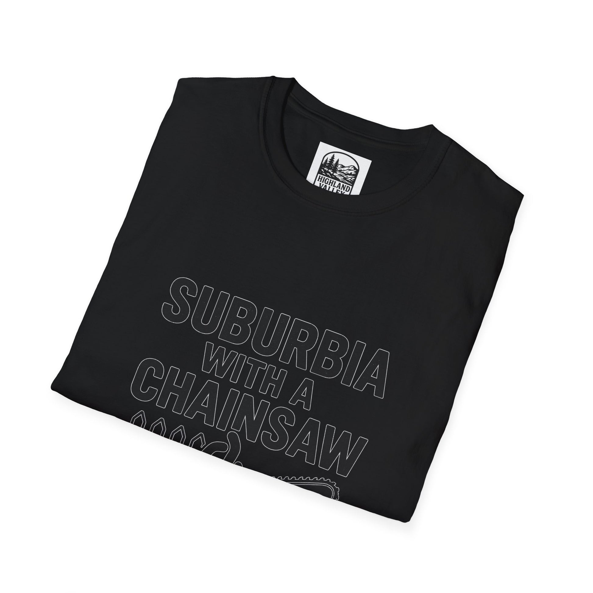 SUBURBIA WITH A CHAINSAW CP UNISEX T-SHIRT