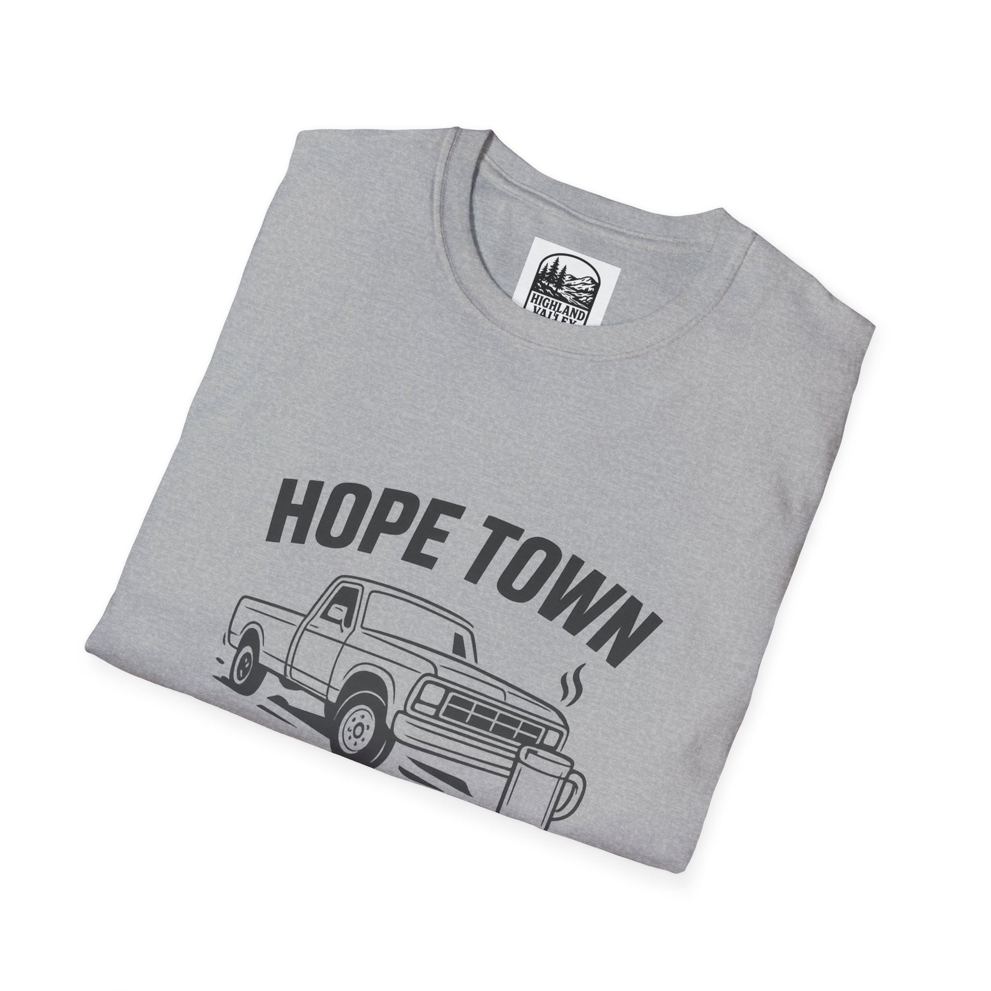 LOUD COFFEE IN HOPETOWN UNISEX T-SHIRT