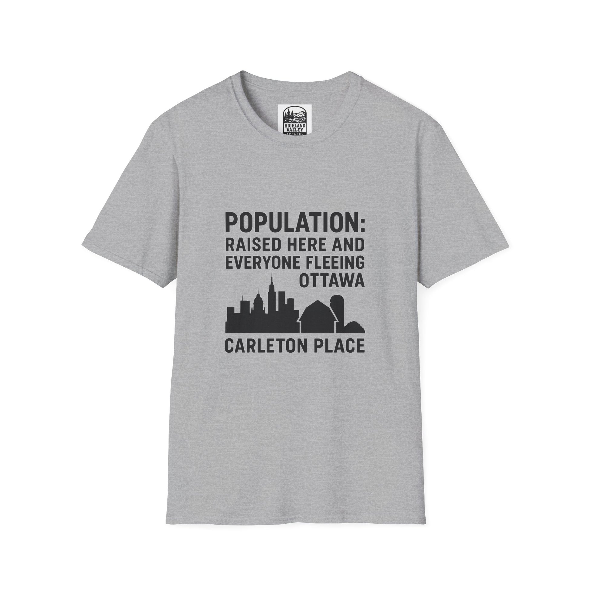 CARLETON PLACE POPULATION COMES FROM OTTAWA UNISEX T-SHIRT