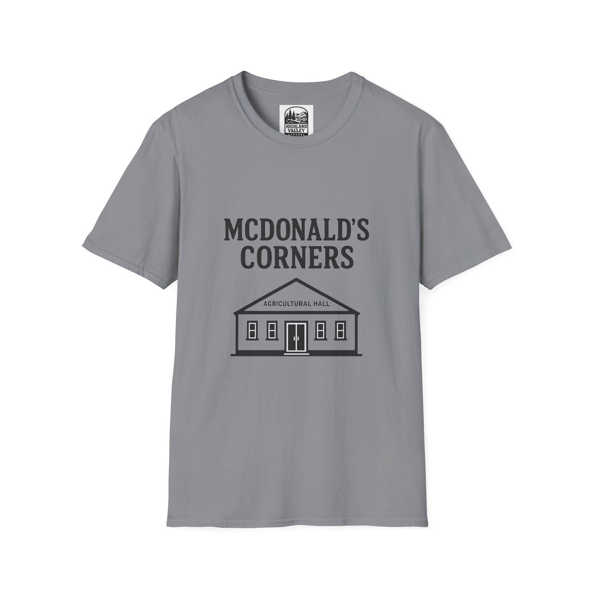 MCDONALD'S CORNERS AG HALL UNISEX T-SHIRT