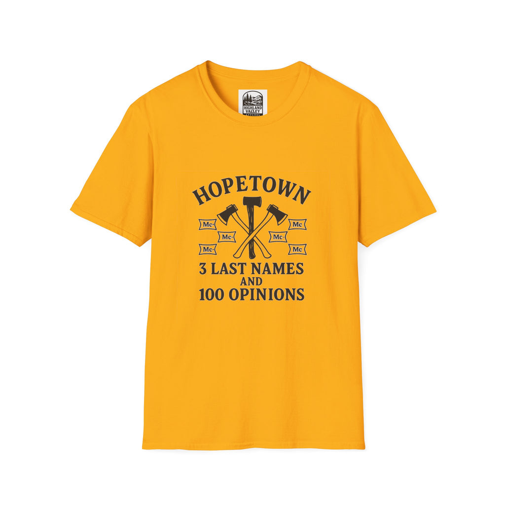 NAMES OF HOPETOWN UNISEX T-SHIRT