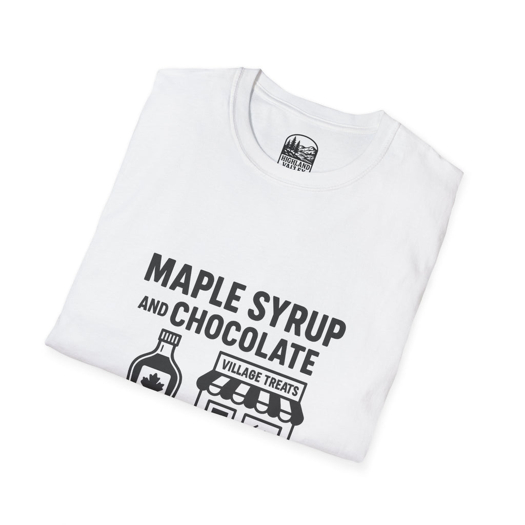 MAPLE SYRUP AND CHOCOLATE THE LANARK DIET UNISEX T-SHIRT