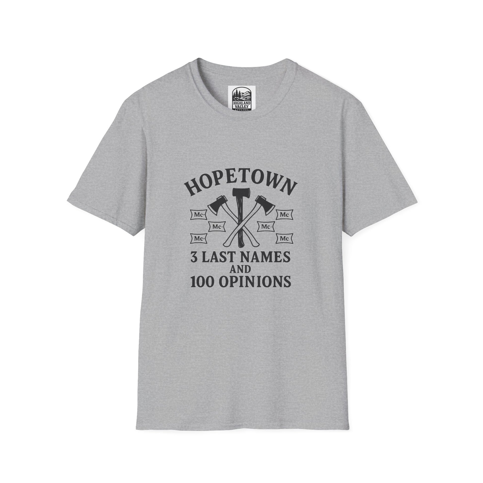 NAMES OF HOPETOWN UNISEX T-SHIRT
