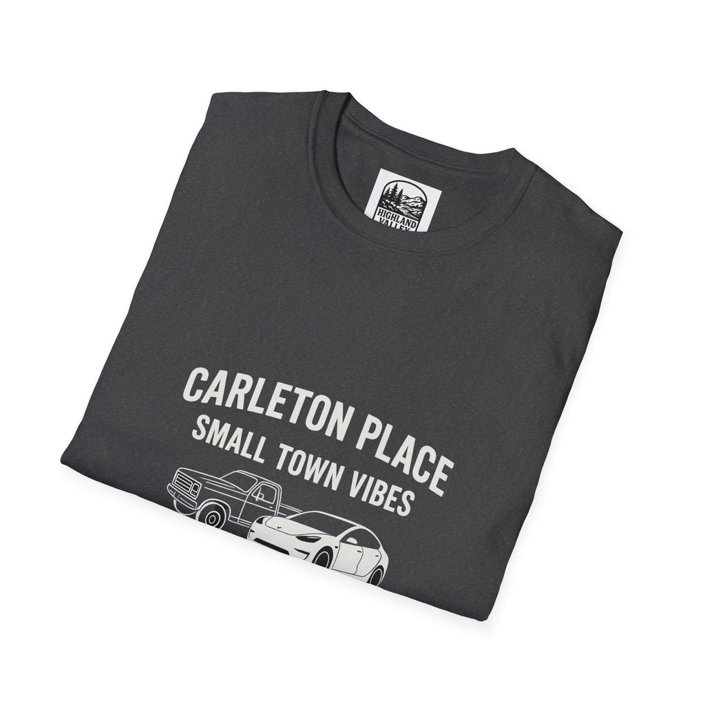 CARLETON PLACE SMALL TOWN VIBES BIG TOWN TRAFFIC UNISEX T-SHIRT