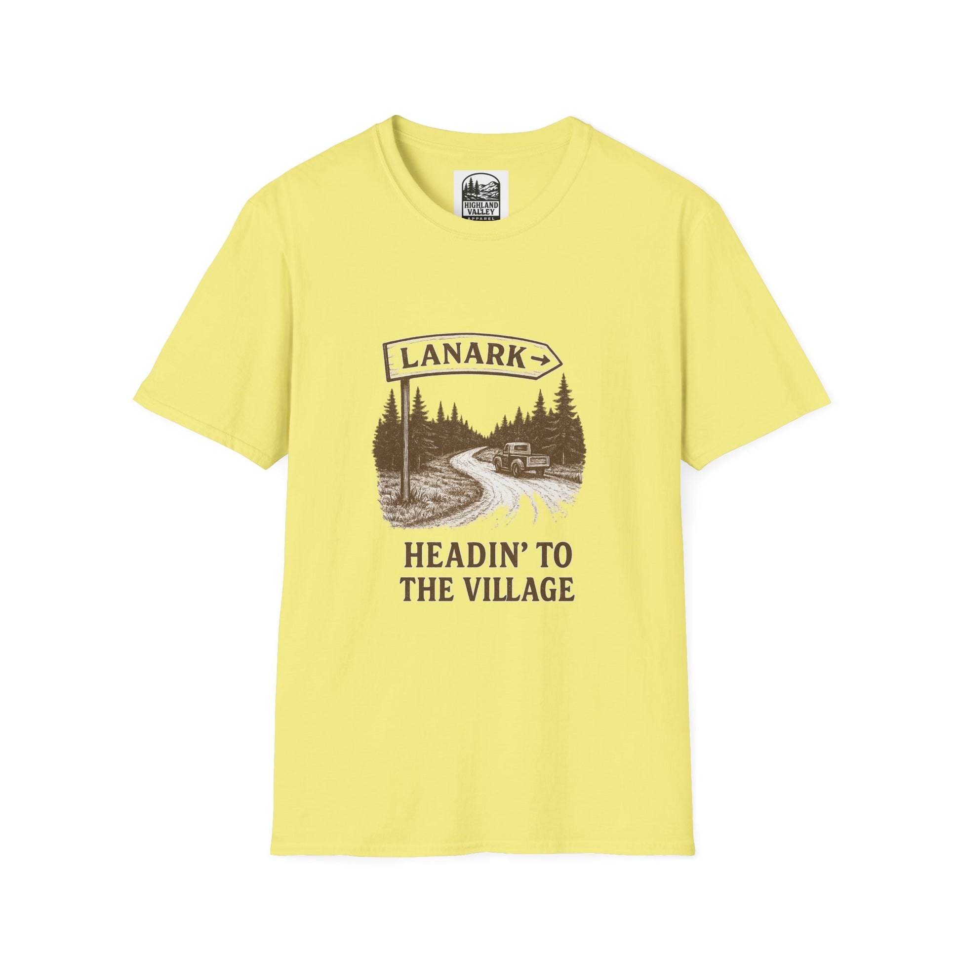 LANARK HEADING TO THE VILLAGE UNISEX T-SHIRT