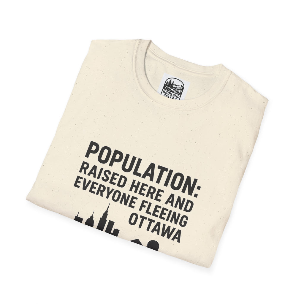 CARLETON PLACE POPULATION COMES FROM OTTAWA UNISEX T-SHIRT