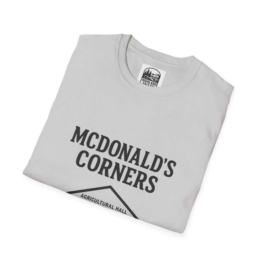 MCDONALD'S CORNERS AG HALL UNISEX T-SHIRT