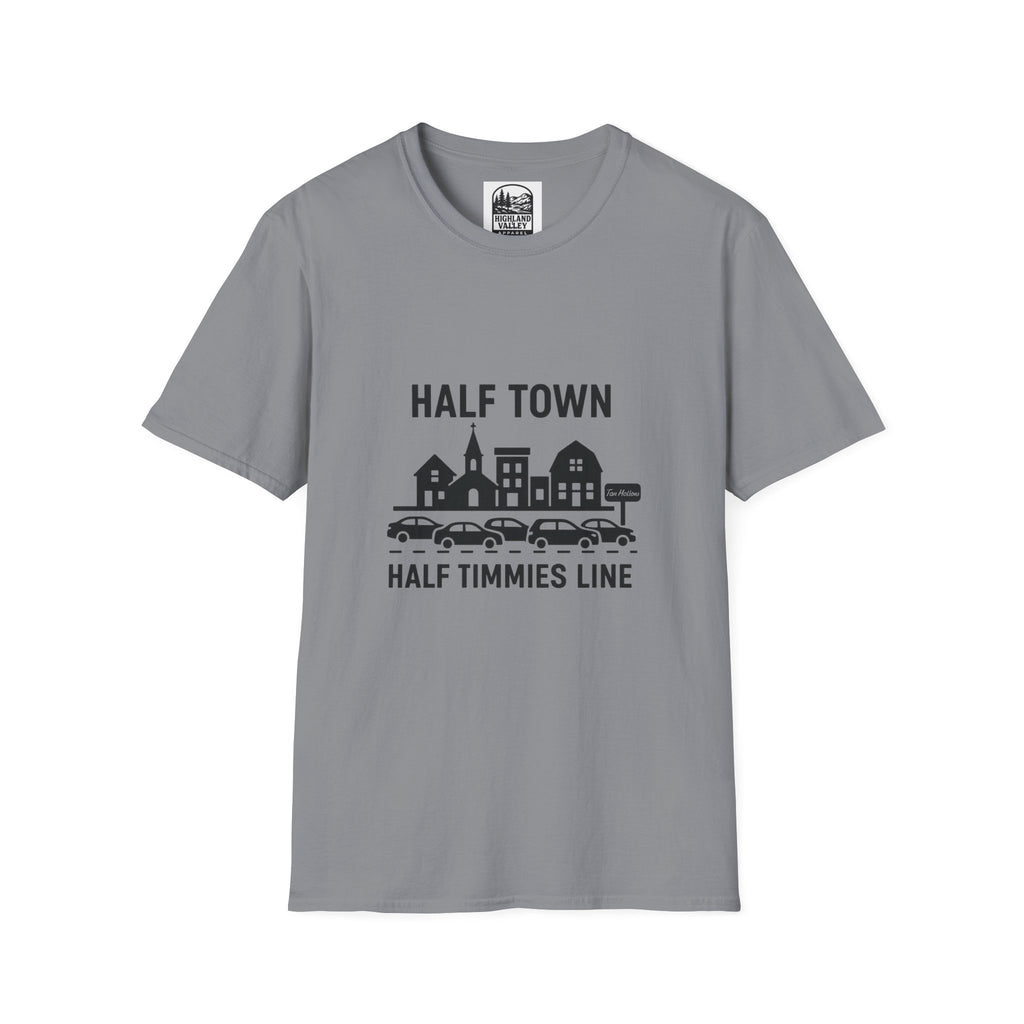 HALF TOWN, HALF TIMMIES LINE UNISEX T-SHIRT
