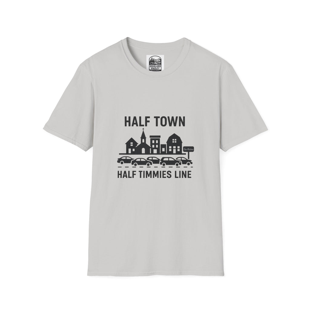 HALF TOWN, HALF TIMMIES LINE UNISEX T-SHIRT