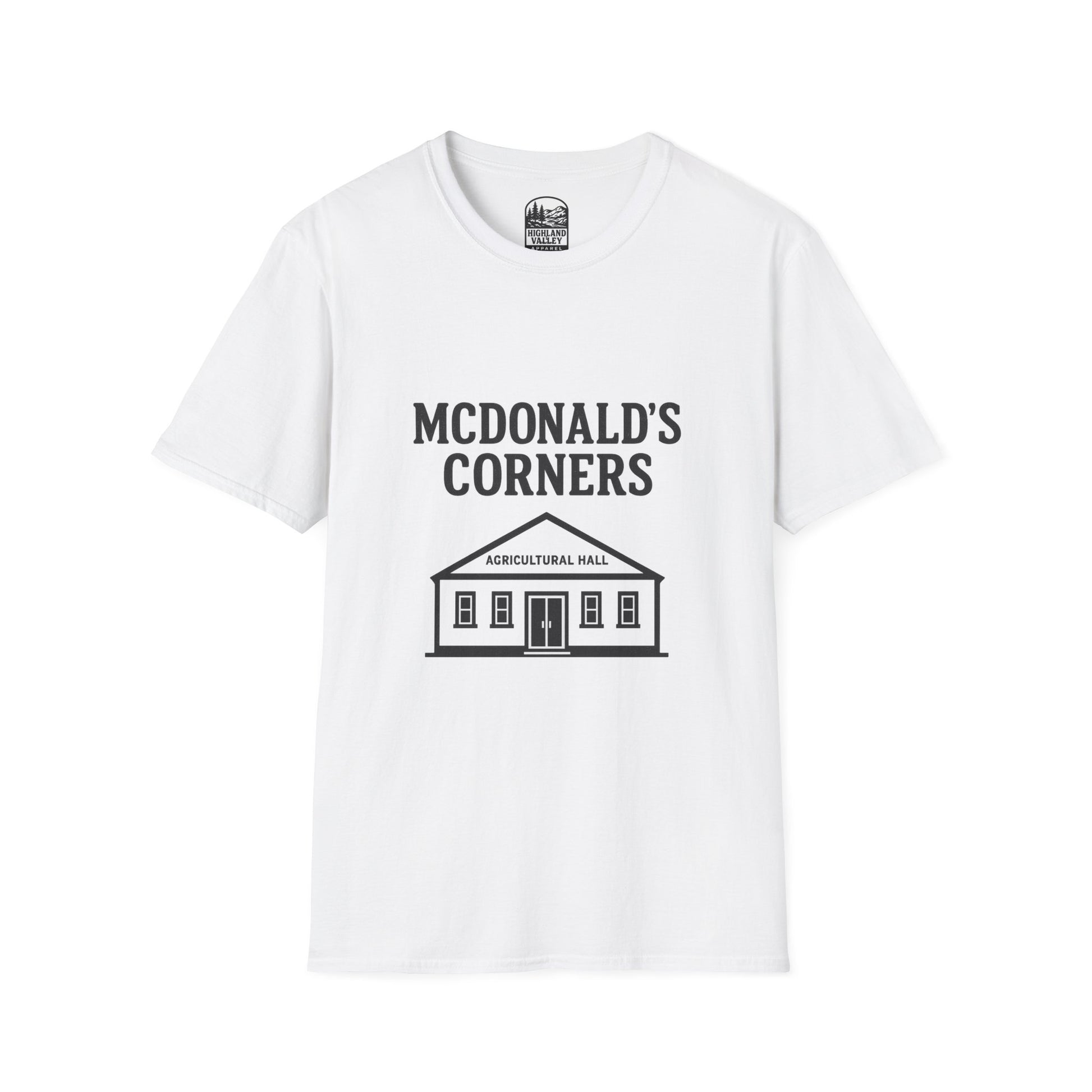 MCDONALD'S CORNERS AG HALL UNISEX T-SHIRT