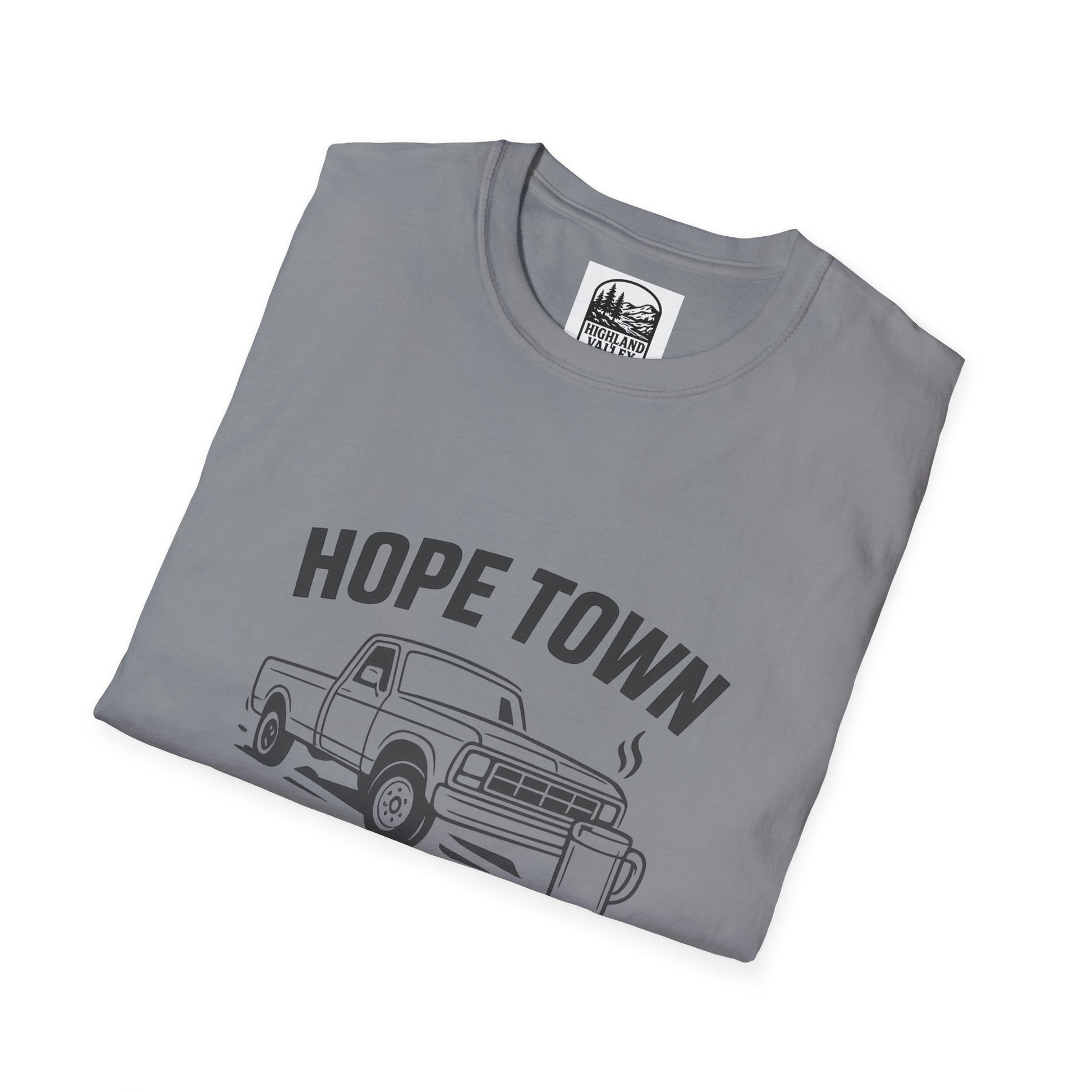 LOUD COFFEE IN HOPETOWN UNISEX T-SHIRT