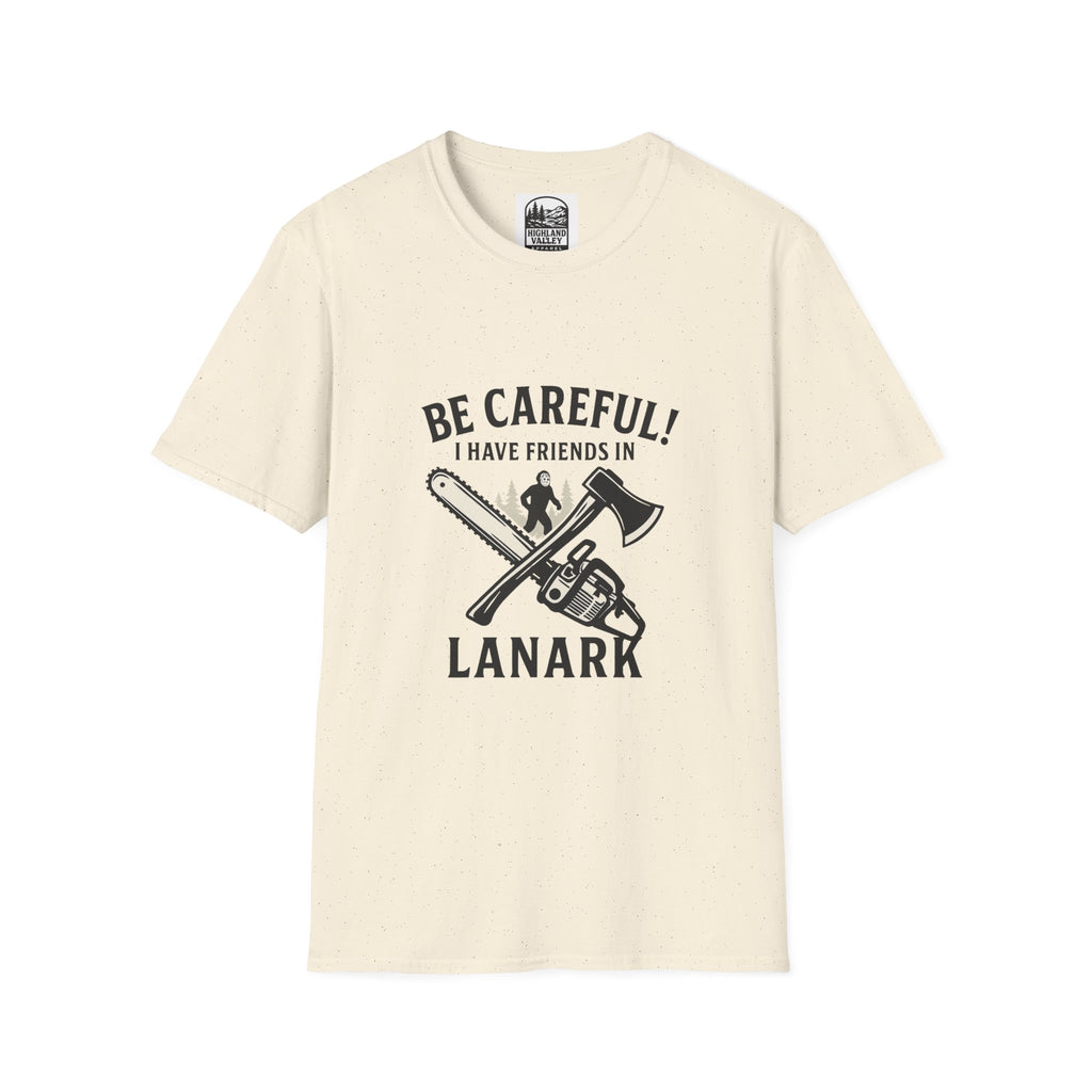 I KNOW PEOPLE FROM LANARK UNISEX T-SHIRT
