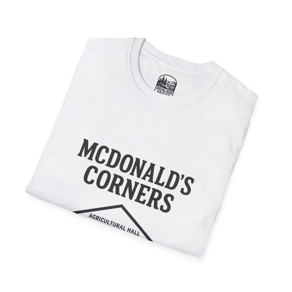 MCDONALD'S CORNERS AG HALL UNISEX T-SHIRT