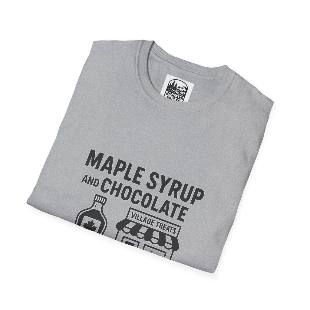 MAPLE SYRUP AND CHOCOLATE THE LANARK DIET UNISEX T-SHIRT