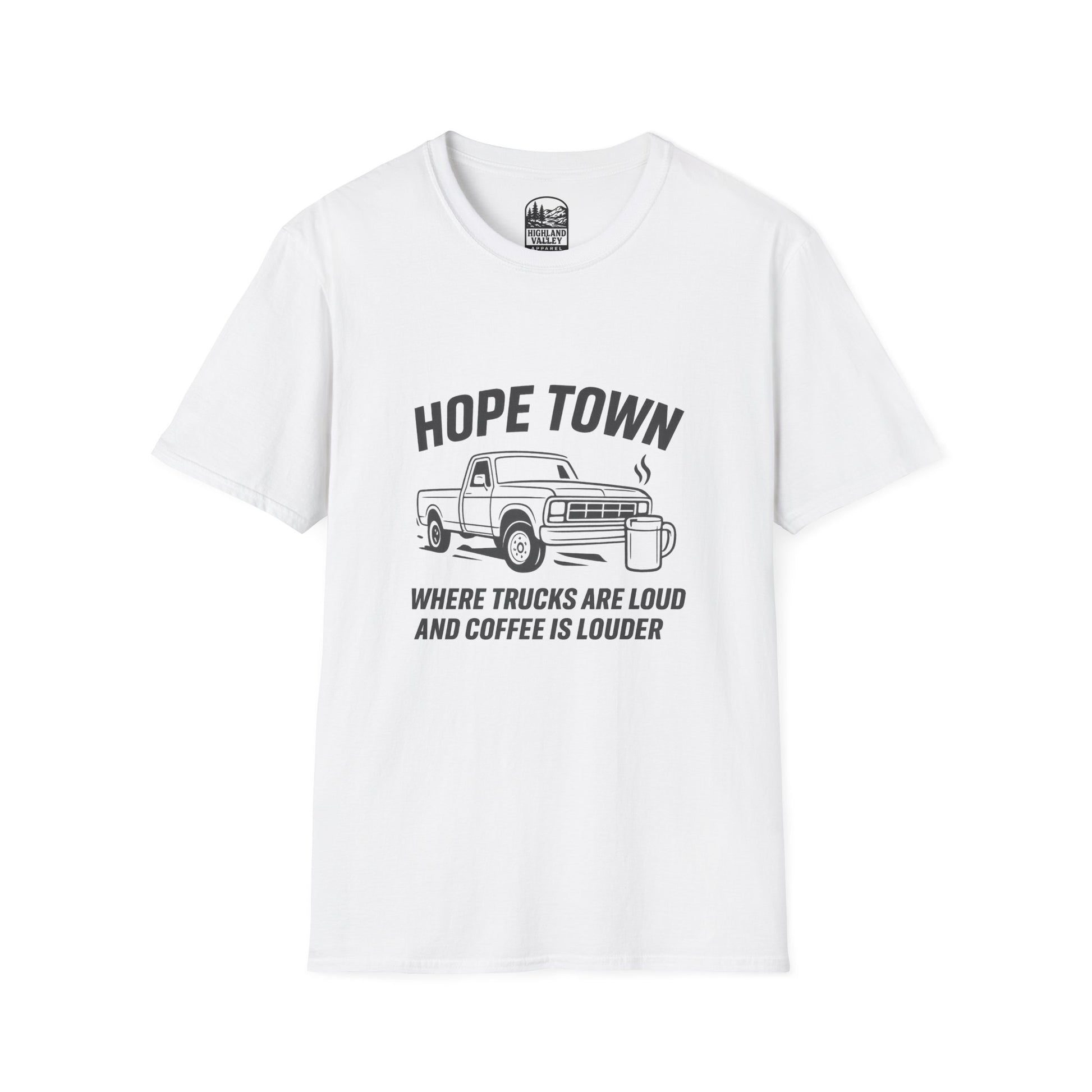LOUD COFFEE IN HOPETOWN UNISEX T-SHIRT