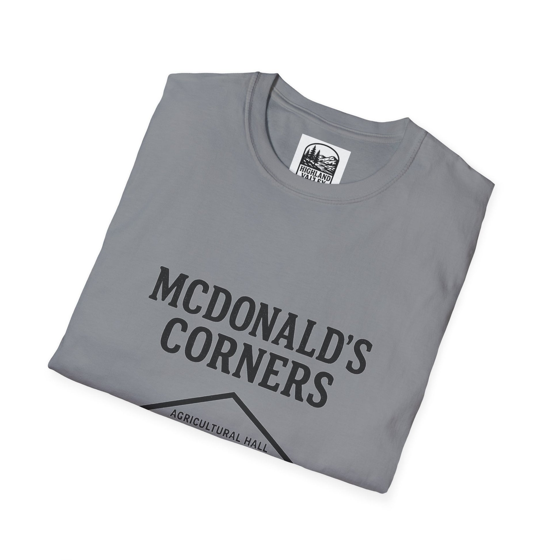 MCDONALD'S CORNERS AG HALL UNISEX T-SHIRT