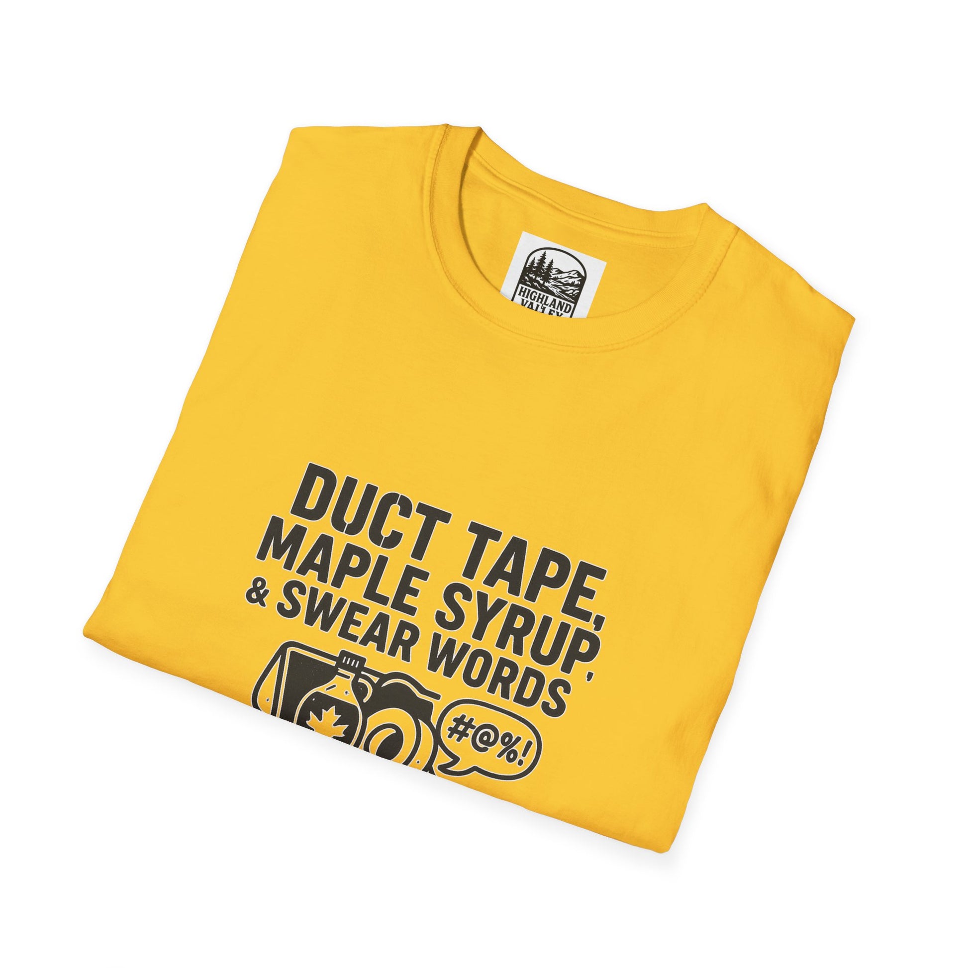DUCT TAPE, MAPLE SYRUP, AND SWEAR WORDS LANARK UNISEX T-SHIRT