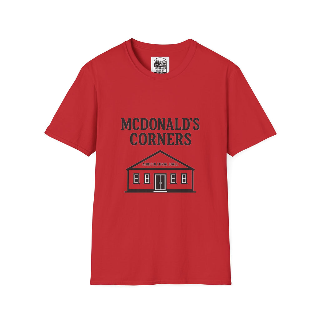MCDONALD'S CORNERS AG HALL UNISEX T-SHIRT