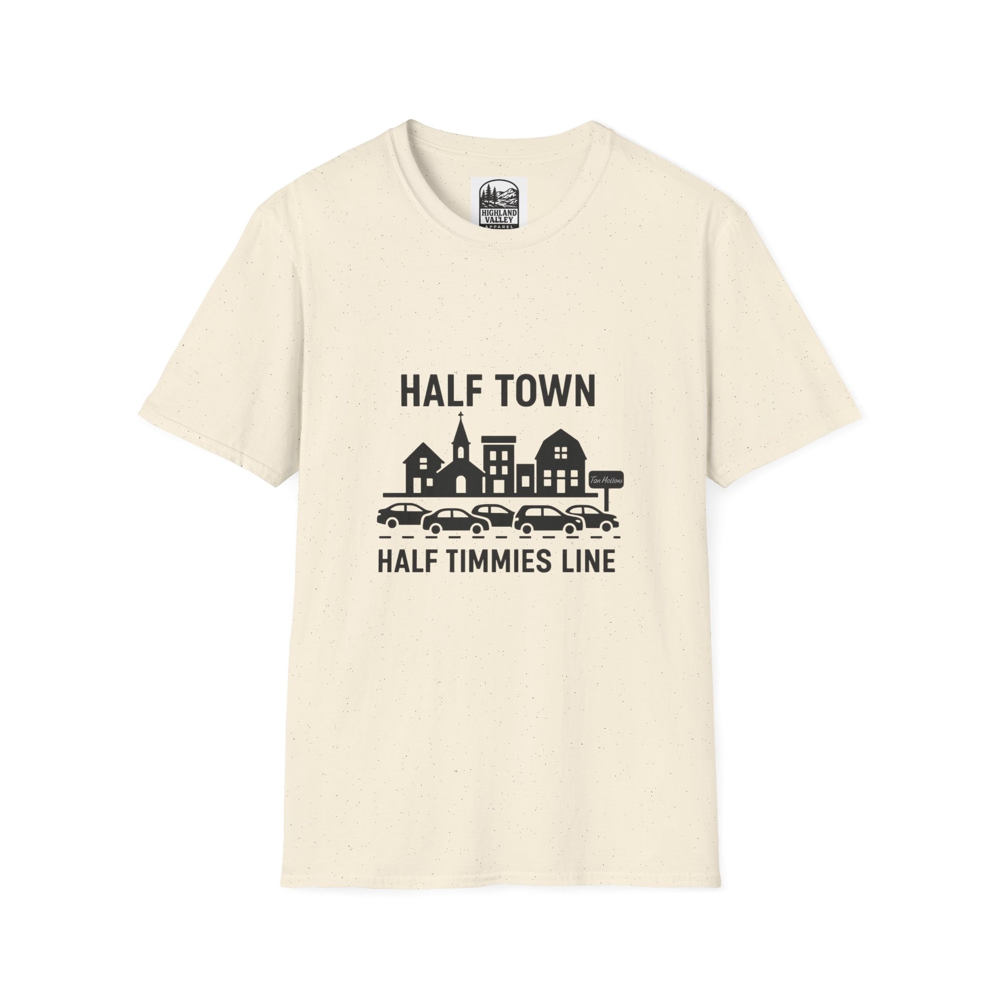 HALF TOWN, HALF TIMMIES LINE UNISEX T-SHIRT