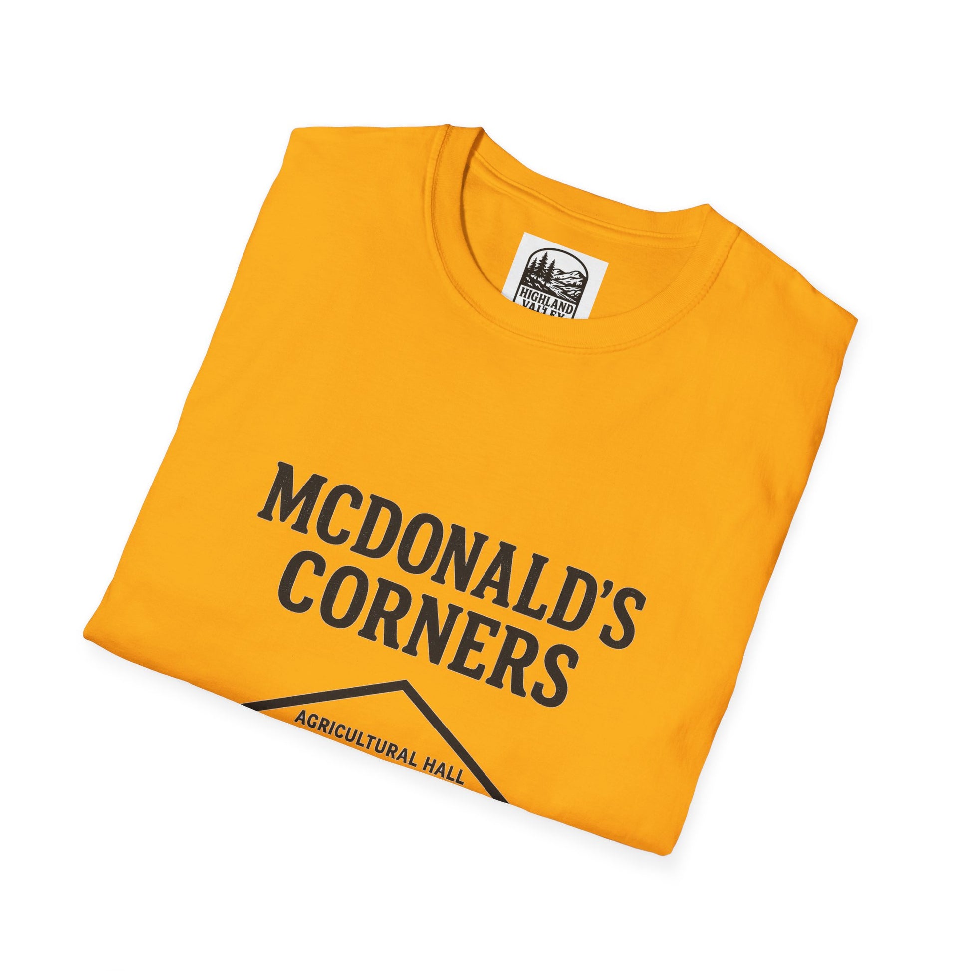 MCDONALD'S CORNERS AG HALL UNISEX T-SHIRT